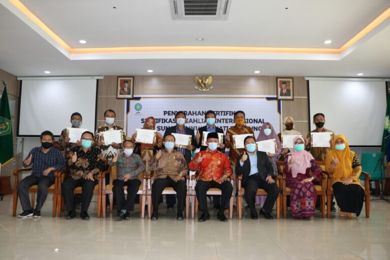 9 Dosen UIN SGD Bandung Tersertifikasi Keahlian Internasional