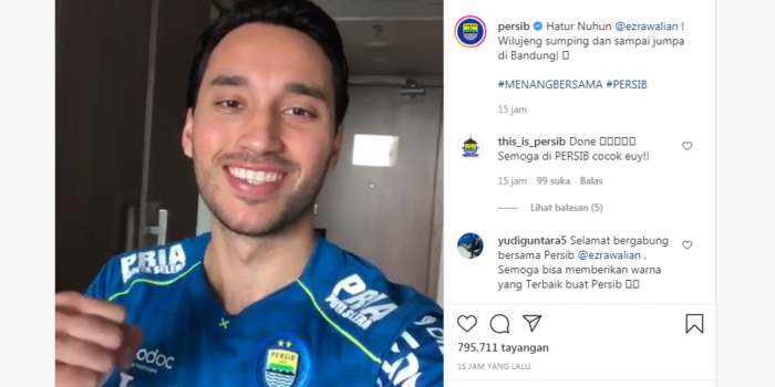Sah! Persib Rekrut Ezra Walian dengan Durasi Kontrak Tiga Tahun