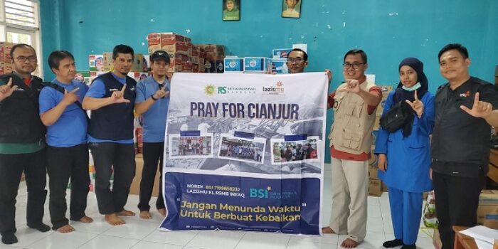 Lazismu RSMB Kirim Bantuan ke Kabupaten Cianjur
