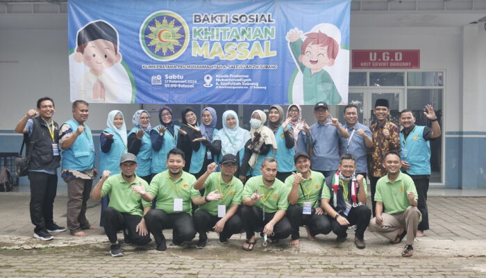 Bentuk Nyata Dakwah Kepada Masyarakat, Klinik PKU Muhammadiyah Subang Gelar Khitanan Massal