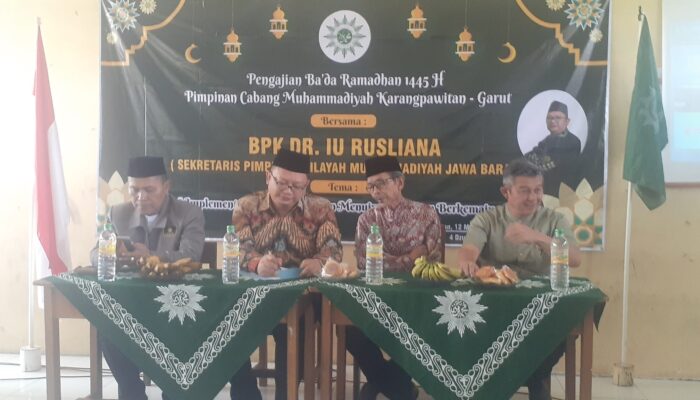 Isi Pengajian PCM Karangpawitan, Iu Rusliana Ajak Warga Muhammadiyah Tingkatkan Takwa dan Percaya Diri Berorganisasi