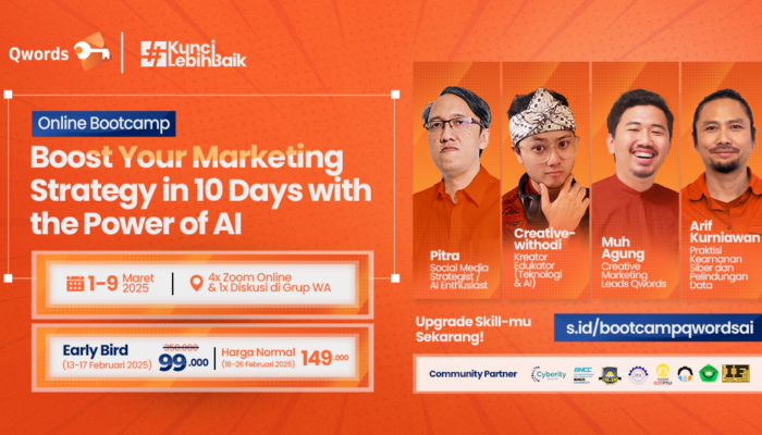 Perdalam Digital Marketing, Qwords Academy Gelar Bootcamp Seputar AI