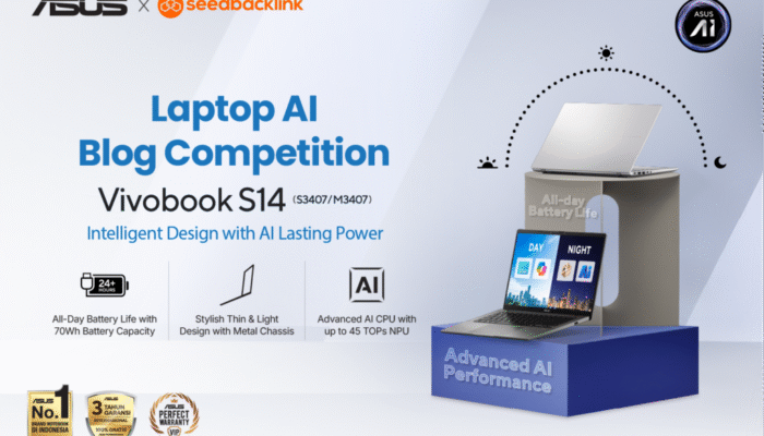 Asus Vivobook S14, Laptop AI 2025 yang Cocok Temani Ngelola Blog