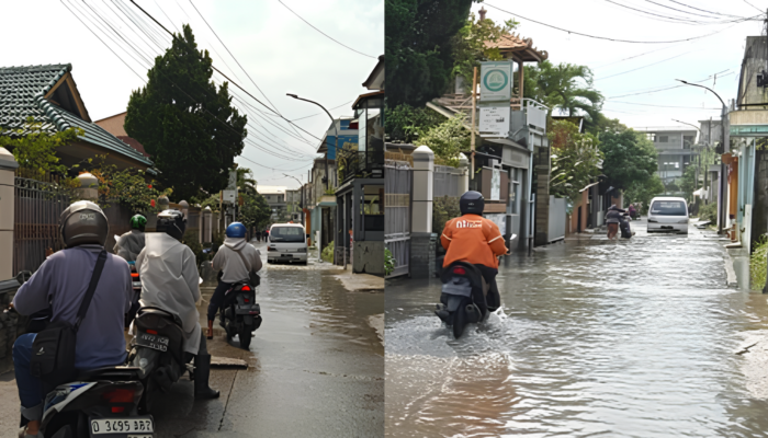 Drainase Buruk, Jalan Melati Utama Masih Terendam Meski Matahari Sudah Muncul